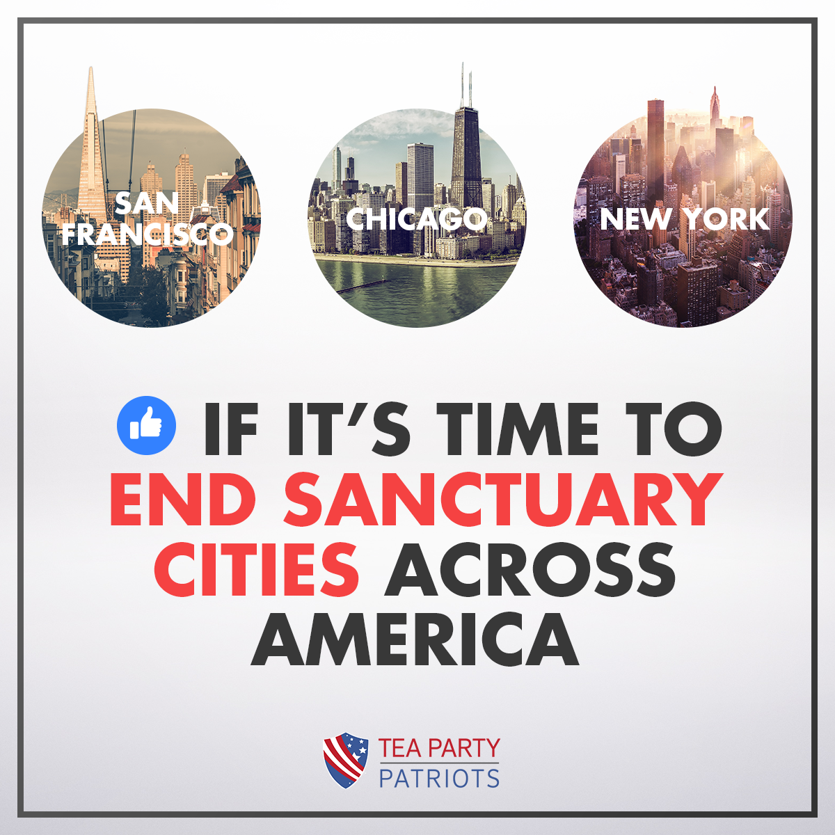 Photo of poll taken by the Tea Party Patriots regarding the controversial issue of sanctuary cities. Interest groups often arise from what is known as the 