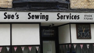 Photo of a store front. The name of the store is