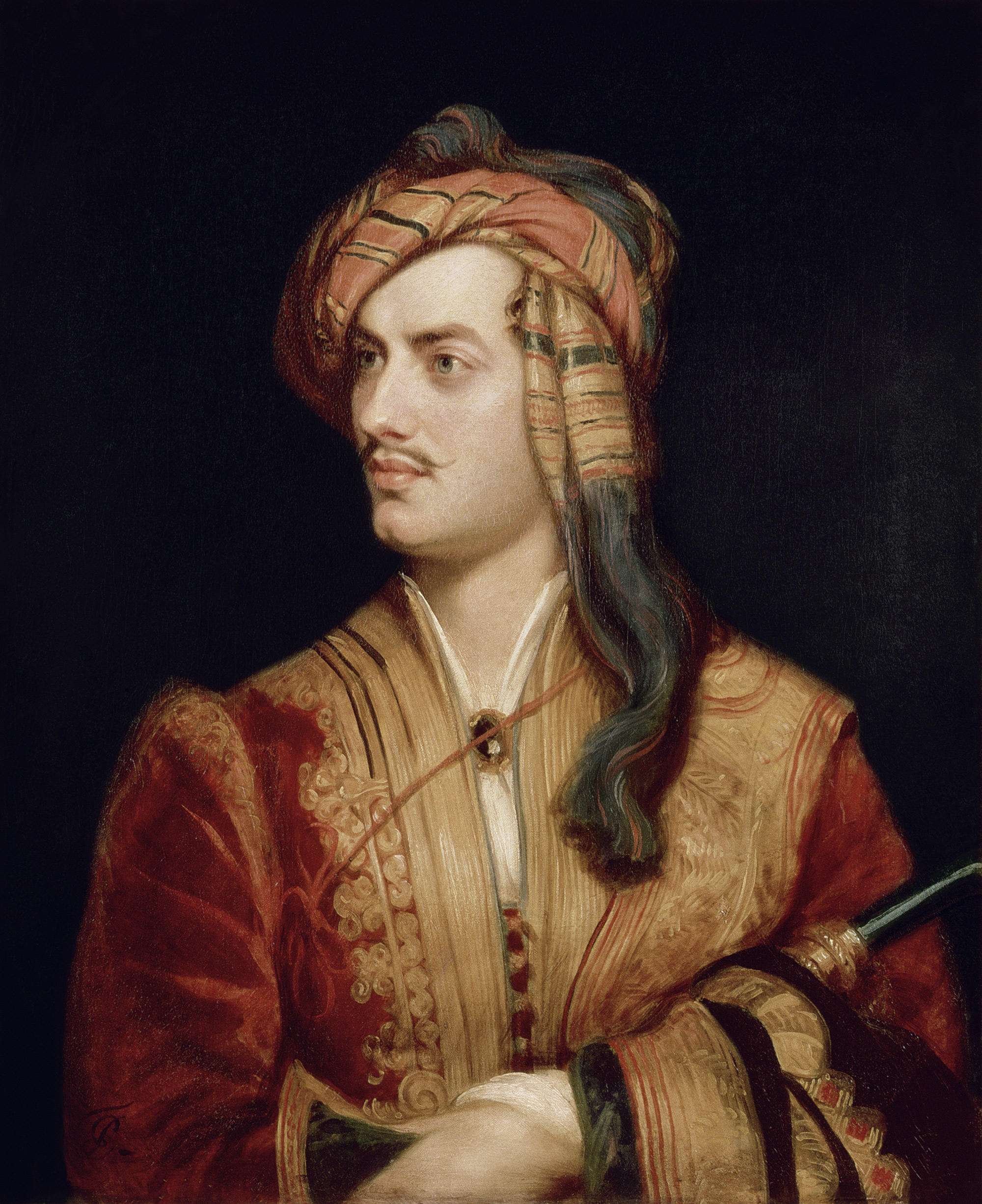 Portrait of Lord Byron in Albanian Dress 