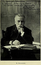 Portrait of Georges Auguste Escoffier