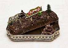 A yule log common during Christmas.