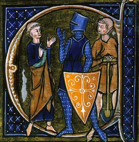 Medieval French manuscript illustration of the three classes of medieval society: those who prayed - the clergy, those who fought — the knights, and those who worked — the peasantry. The relationship between these classes was governed by feudalism and manorialism.