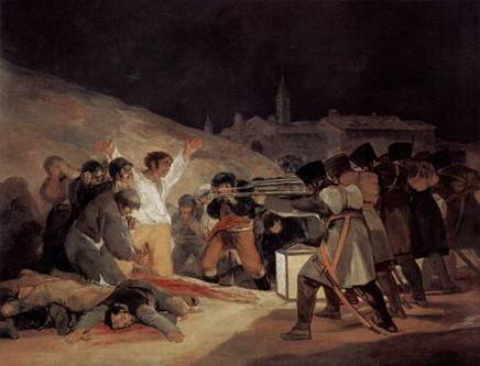 Francisco de Goya y Lucientes, The Third of May, 1808, 1814. Oil on canvas. The Prado Museum, Madrid. 