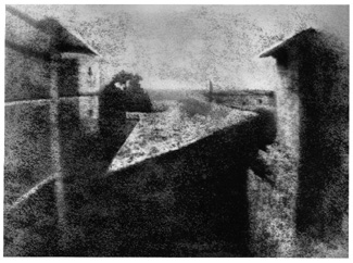 Joseph Nicéphore Niépce, View from the Window at Gras (1826) Joseph Nicéphore Niépce, View from the Window at Gras (1826)