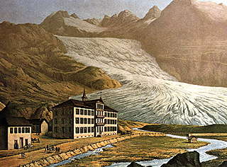 Rhone Glacier, ca. 1870