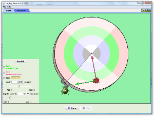 Screenshot of simulation
