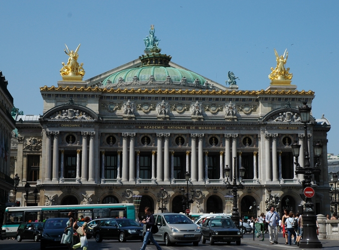 View of the facade from Avenue de l'Opéra
