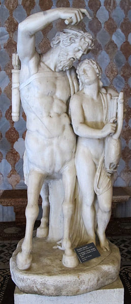 The centaur Chiron and the Greek hero Achilles.