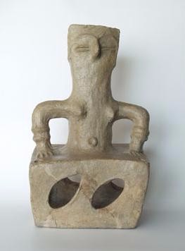 Photo depicts ceramic female figurine.