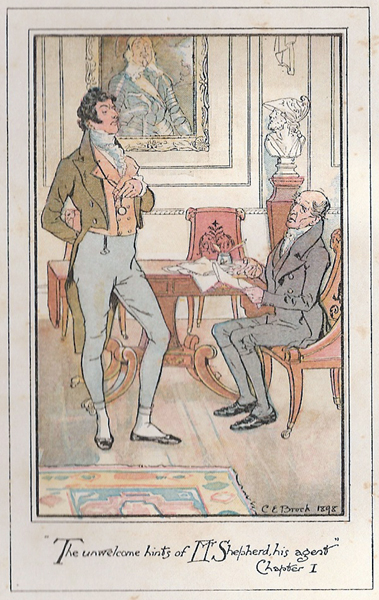 An illustration from Jane Austen's novel 