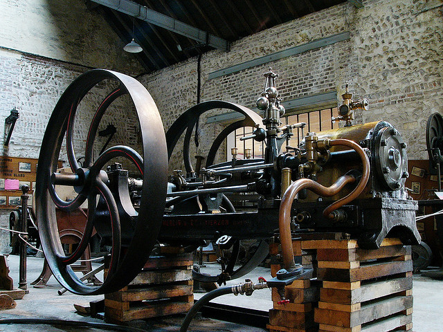 A picture of a Merlin steam engine.