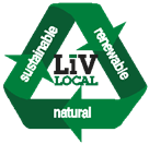 A green recycle sign that says 