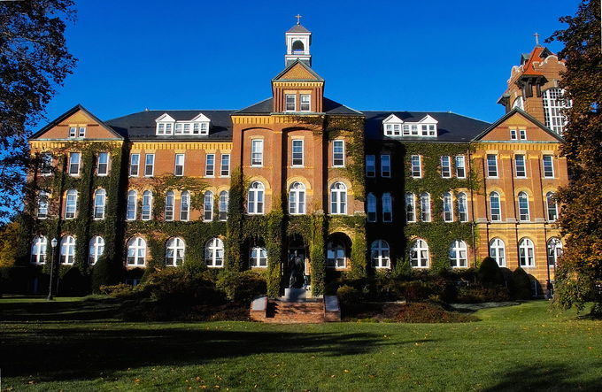 Alumni Hall at Saint Anslem College Goffstown, New Hampshire.