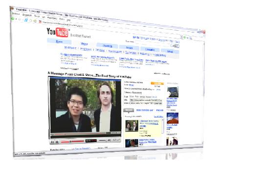 an image of a youtube screen on the computer. 