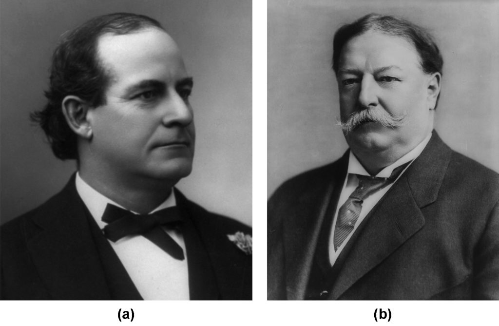 Portraits of Bryan and Taft