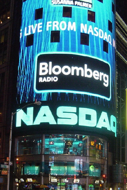 NASDAQ in Times Square, New York City, USA.