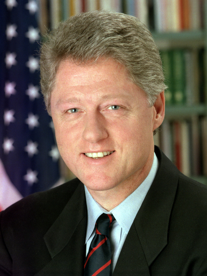 Official White House photo of President Bill Clinton
