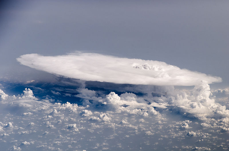 A large flat cloud