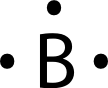 Electron dot diagram for boron