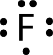 Electron dot diagram for flourine