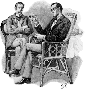 Drawing of Sherlock Holmes