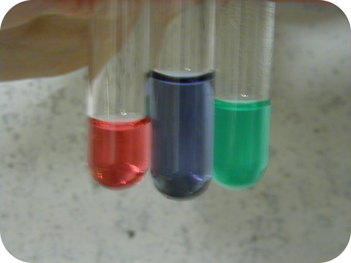 Adding hydrochloric acid or water can change the color of a cobalt solution