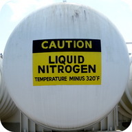 Liquid nitrogen is at such low temperatures that it is no longer a gas