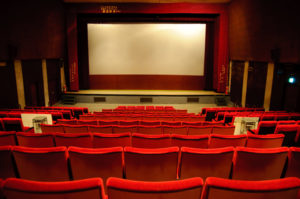 A movie theatre.