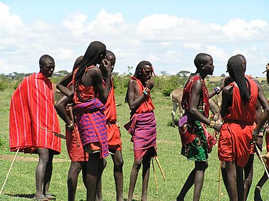 Picture: Young Maasai men