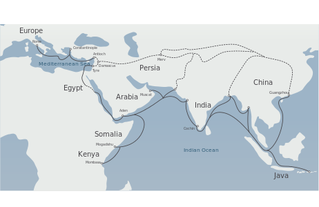 Image: Map of the Silk Road