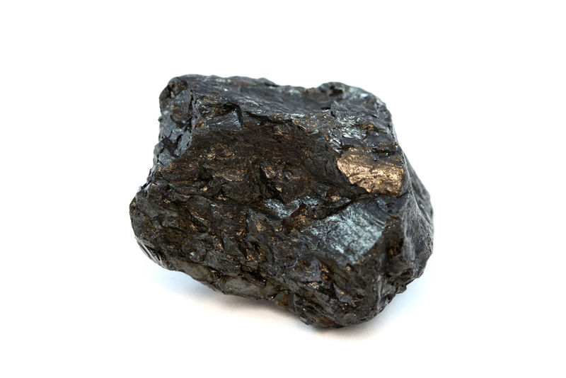 Coal, a brownish-black stone that can be burned for fuel