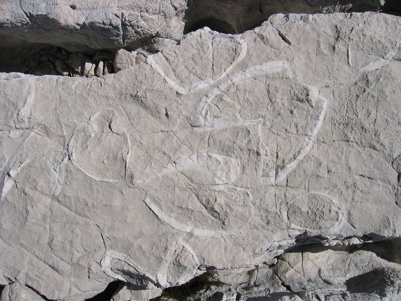 Limestone, a gray stone