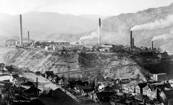 The Trail lead-zinc smelter in 1929