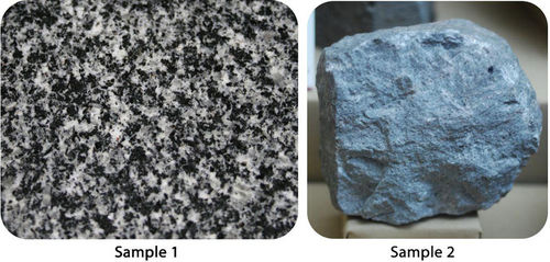 Figure 3. Rock samples.