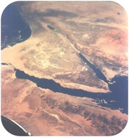 Figure 5. The Arabian, Indian, and African plates are rifting apart, forming the Great Rift Valley in Africa. The Dead Sea fills the rift with seawater.