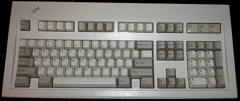 IBM Model M keyboard, Part no. 1391401