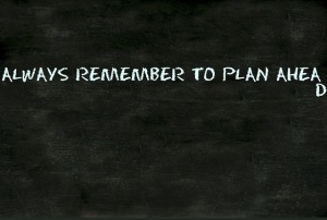 Photo of a chalkboard: The words