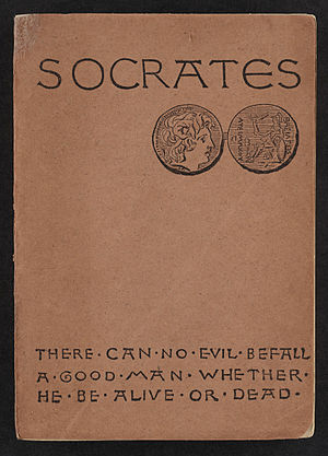 Photo of book cover: Socrates: There can no evil befall a good man whether he be alive or dead
