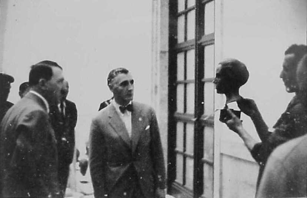 Hitler and Ziegler judging the Great German Art Exhibition, 1937