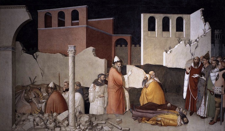 Maso di Banco, Pope Sylvester's Miracle, c. 1340 (Bardi Chape, Santa Croce, Florence) 