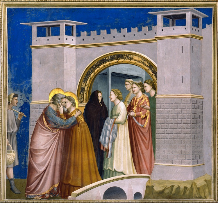 Giotto, Meeting at the Golden Gate, Arena (Scrovegni) Chapel, Padua, c. 1305