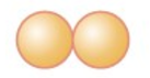 two spheres attached together