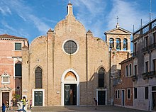 Photo of the the church where Vivaldi was baptized: San Giovanni Battista in Bragora, Sestiere di Castello, Venice.