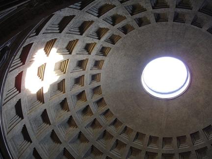 Dome of the Pantheon with oculus, Rome. 126 CE. 