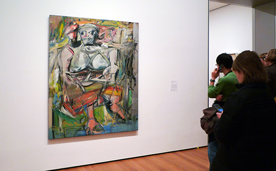 Willem de Kooning,Woman, I, 1950-52, oil on canvas, 192.7 x 147.3 cm (MoMA) Willem de Kooning,Woman, I, 1950-52, oil on canvas, 192.7 x 147.3 cm (MoMA)