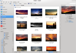 Folders on a desktop screen.