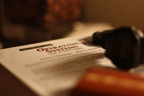 Photo of a book cover entitled Operating Systems