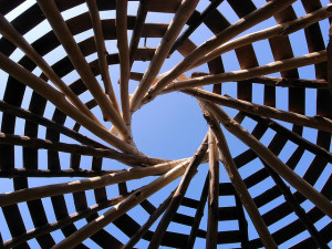 Geometric Roofing in a Reciprocal Pattern