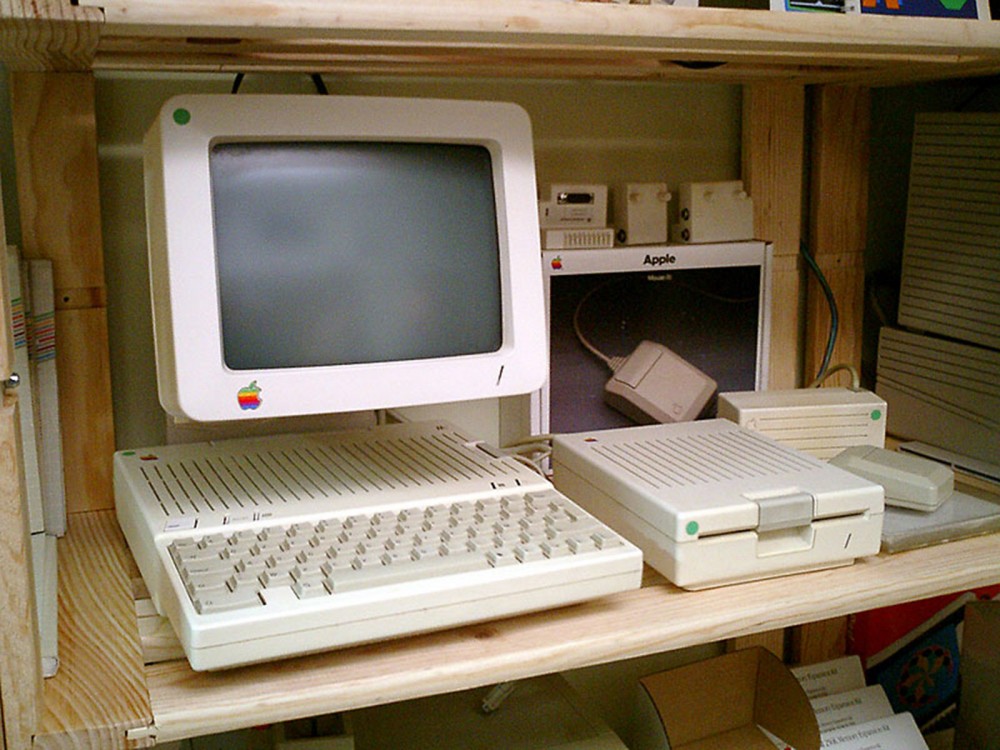 Apple II computer.