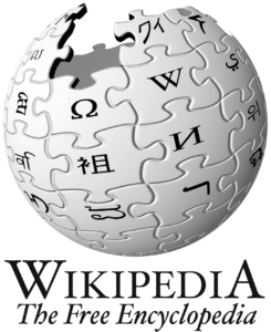 Wikipedia logo, showing sphere made up of puzzle pieces